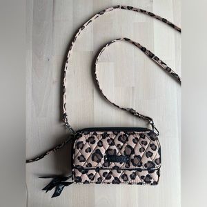 Vera Bradley All in One Leopard Crossbody Bag